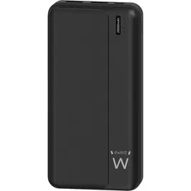 ewent EW1163, 20000 mAh, 22.50 W), Powerbank, Schwarz