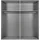 WIMEX Schwebetürenschrank Andorra by fresh to go«, Mit 3D-Leisten für Akustikpaneel-Optik schwarz