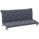 Outsunny Bankauflage Dunkelgrau