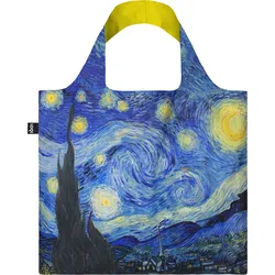 LOQI Museum Vincent van Gogh Sternennacht Tasche, neongelb, recycelt