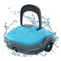 wybot Poolroboter Akku Ohne Kabel Poolsauger Roboter mit Automatisches Parken, Poolroboter Akku Robotersauger für Flachem Boden Aufstellpools bis 50 m2 Saugroboter, Dual-Antriebsmotoren Und Doppelfiltration