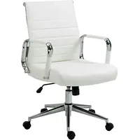 Svita Office Comfort Bürostuhl Schreibtischstuhl Drehstuhl Chefsessel Kunstleder Weiß