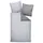 Davos Palermo Mako Satin Geometrisches Muster Grau 135 x 200 cm + 80 x 80 cm
