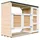 TIMBELA Mülltonnenbox 2er 240 l 217 x 159 cm gelb