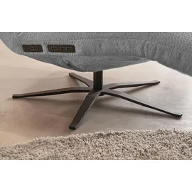 KAWOLA Relaxliege LETICIA Polyester 0 x 0 x 0 cm Grau mit Nackenkissen