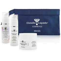 Gioiello Liquido Travel Kit: Body Butter + Oil Exfoliant Clutch bag 