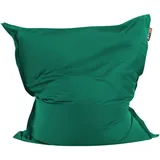Kissenhülle für großen Sitzsack Grün aus Nylon 140 x 180 cm Liegesessel mit Reißverschluss Klettverschluss Riesensitzsack