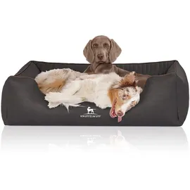 Knuffelwuff Hundebett Columbia XXL 120 x 85 cm schwarz