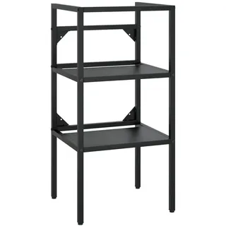 vidaXL Badezimmer Waschtischgestell 40 x 83 x 38 cm Schwarz