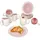 Mambocat Reactive Glaze Paris Frühstücksset 12-tlg. pink