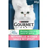 Gourmet Perle Erlesene Streifen Katzenfutter Nass, Mit Forelle, 26Er Pack (26 X