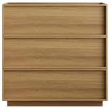modfu Kommode 80 x 78 x 48 cm Nussbaum / Braun