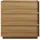 modfu Kommode 80 x 78 x 48 cm Nussbaum / Braun