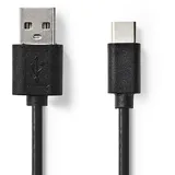 Nedis USB-A auf USB-C 1,00 m Schwarz