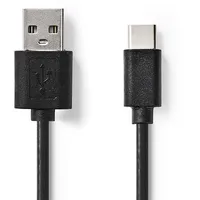 Nedis USB-A auf USB-C 1,00 m Schwarz