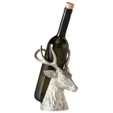 MF Dekoobjekt Exquisiter Flaschenträger Claudius mit Hirschkopf-Design