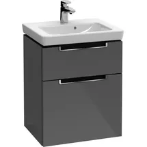 Villeroy & Boch Subway 2.0 Waschtischunterschrank, 2 Auszüge, Waschbecken mittig, 440x590x352mm, A90610FP