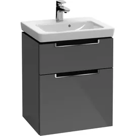 Villeroy & Boch Subway 2.0 Waschtischunterschrank, 2 Auszüge, Waschbecken mittig, 440x590x352mm, A90610FP