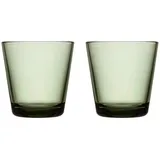 Iittala Kartio Trinkglas 21cl 2er Set Tannengrün