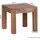 FineBuy Winston Braun Akazie 45 x 45 x 40 cm