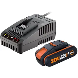 Worx Power Share 20V WA3601 Ladegerät inkl. 2,0 Ah Akku