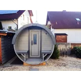 Saunafass Sauna Gartensauna Tonnensauna Fasshütte Saunahütte Holzfassauna