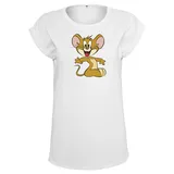 MERCHCODE Tom & Jerry Mouse Tee Weiß XS