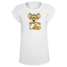 MERCHCODE Tom & Jerry Mouse Tee Weiß XS