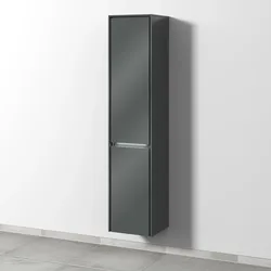 Sanipa Hochschrank „Twiga“ 375 × 1713 × 350 mm in Weiß (glanz), Anschlag links, mit Beleuchtung