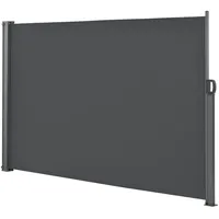 pro.tec Seitenmarkise 180 x 300 cm Anthrazit Polyester