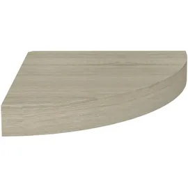 vidaXL Eckregal 25 x 25 x 3,8 cm Braun