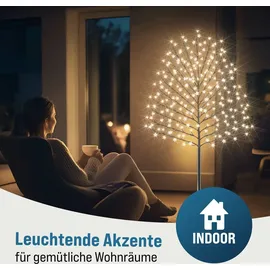 monzana Kirschblütenbaum 220 cm 220 LED Warmweiß 220cm In-/Outdoor - Fernbedienung