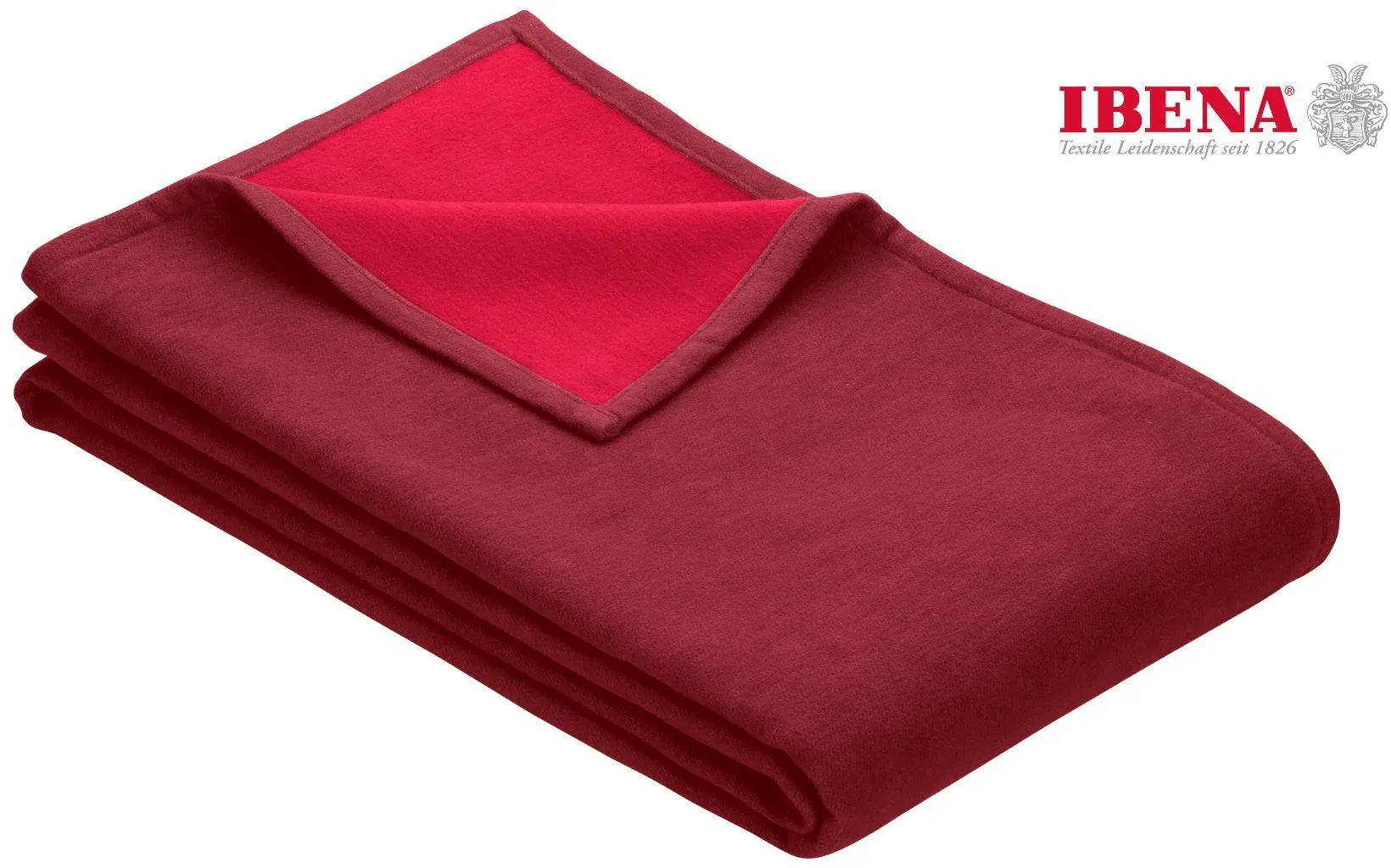 Wohndecke »Cotton Pur«, in trendigen Farben, 31557511-0 rotbraun/rot