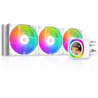 iD-Cooling FX360 LCD White CPU Liquid Cooler AIO Cooler for Intel and AMD