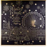 Accentra Adventskalender Winter Magic Noir in quadratischer Schachtel