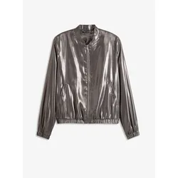 bonprix Blouson mit Glanz-Optik, grau, 42