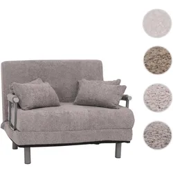 Schlafsessel HWC-K29, Klappsessel Schlafsofa G√§stebett, Liegefl√§che 190x100cm, Stoff Boucl√© (500g/m¬≤) ~ dunkelgrau