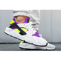 ✅ NEU 👟 Nike Air Huarache Pink Neon US 12 EU 46 Sneaker Retro Style Running OVP