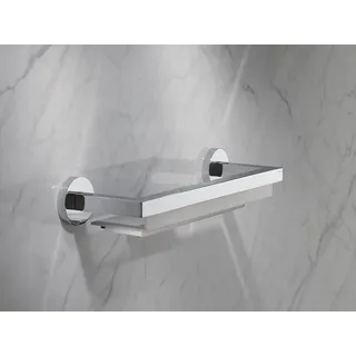 Keuco Edition 90 Duschablage 19059010000 400mm, mit Glasabzieher, verchromt/Aluminium