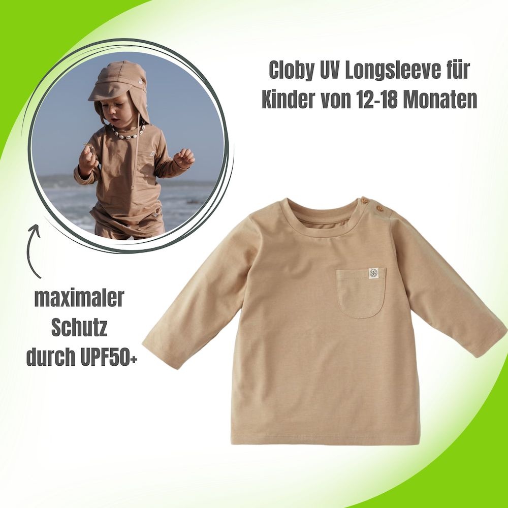 Cloby UV Longsleeve / UV - Shirt - Größe: 12 - 18 Monate (80-86), Cloby Farben: Olive Green