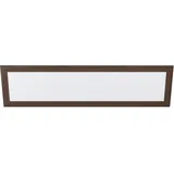 EGLO LED-Deckenleuchte Piglionasso 124,5 cm x 34,5 cm Dunkelbraun-Weiß