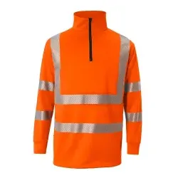 Kübler® Warnschutz Zip-Sweatshirt REFLECTIQ, UV-Schutz 1 Stück, Größe: 3XL