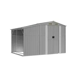 vidaXL Gerätehaus 277 x 192,5 x 179 cm grau