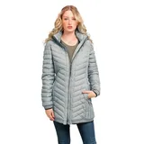 Knuffelwuff Damen Übergangsjacke Brooklyn hellgrau 36