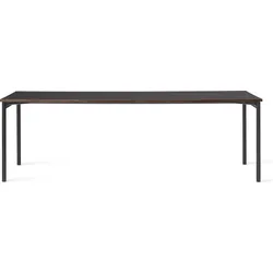 Co Tisch 240 x 100 cm dunkle Eiche mit schwarzen Beinen
