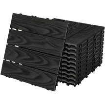 ML-Design WPC Terrassenfliesen Anthrazit 30 x 30 cm 44 St.