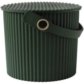 hachiman-kasei.co.,ltd Hachiman Eimer mit Deckel 4 l 4-tlg. dunkelgrün