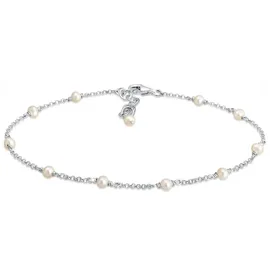 Elli Fußkette ELLI "Fußkette mit Süßwasserzuchtperle 925 Silber", silber, Fußketten, Damen, 22cm