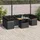 vidaXL Garten-Lounge-Set 8-tlg. schwarz