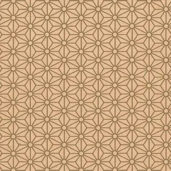 Clairefontaine Geschenkpapierrolle Kraft 70g 50x0,70m, Weihnachten, goldene Rauten - Gold 223803C